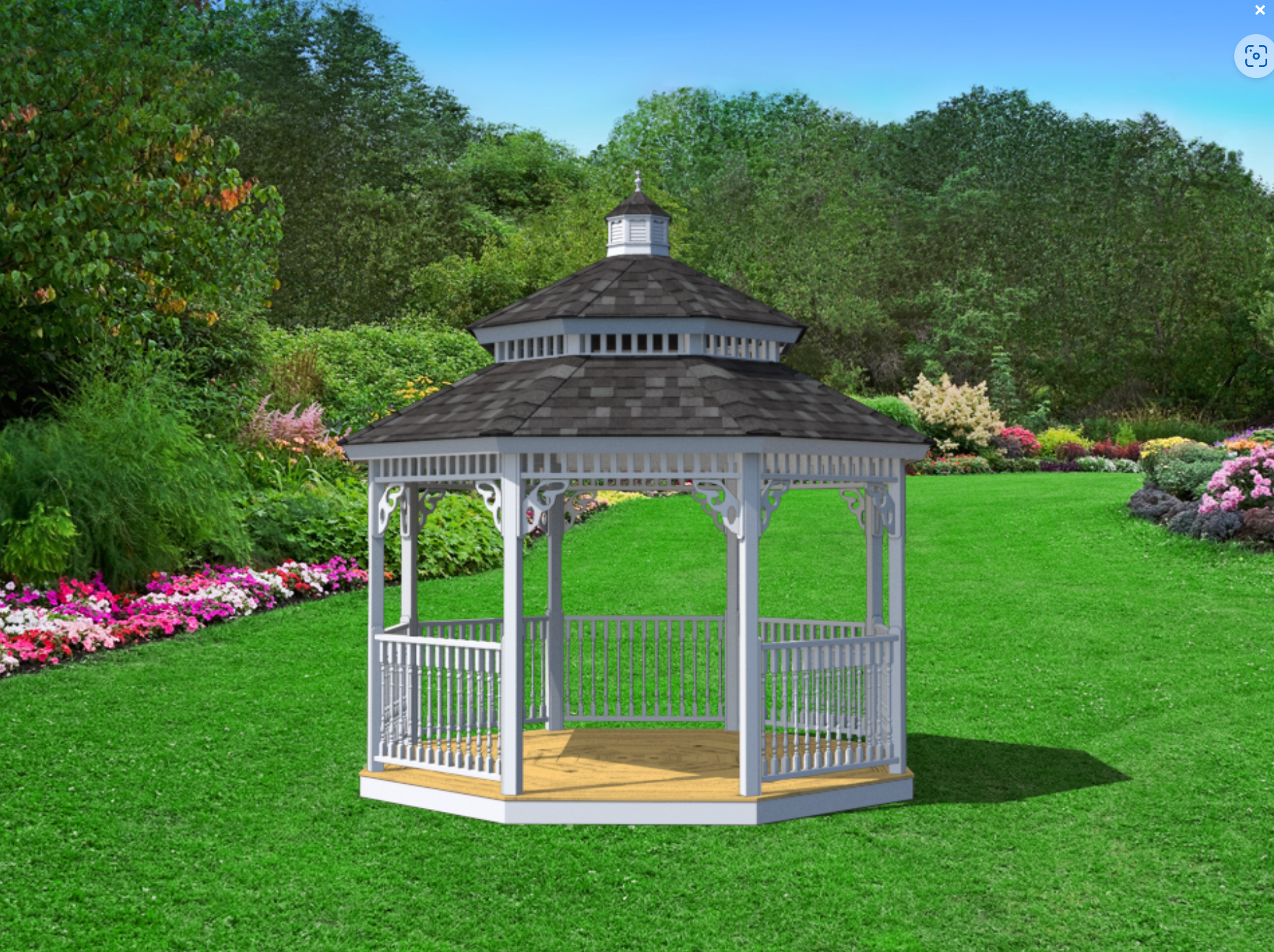 Amish Country Gazebos, Custom Wood, Size 12'