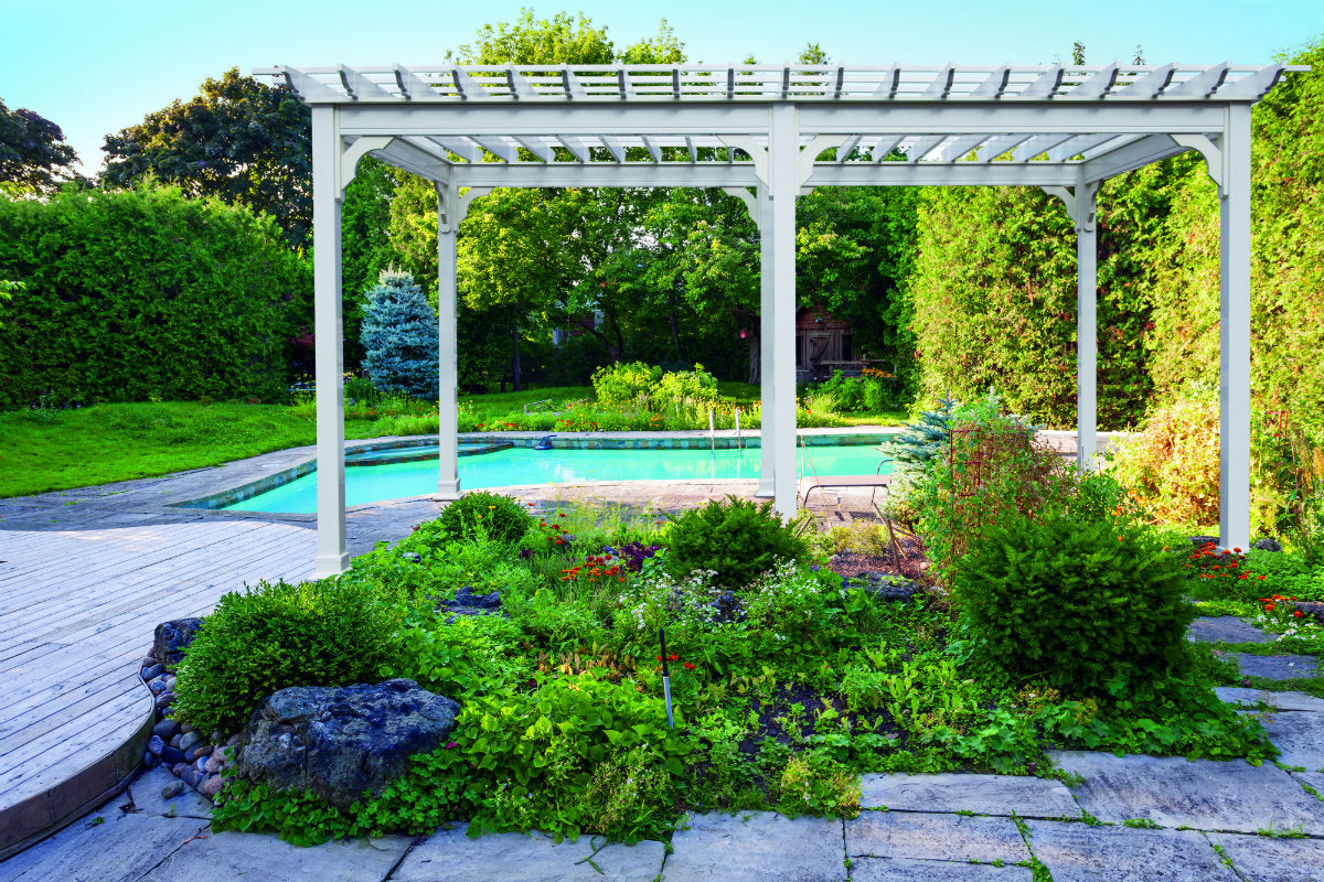 Amish Country Gazebos, Custom Pergola, Size 16' x 20'