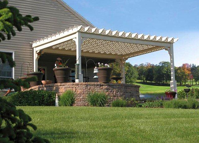 Amish Country Gazebos, Custom Pergola, Size 12' x 20'