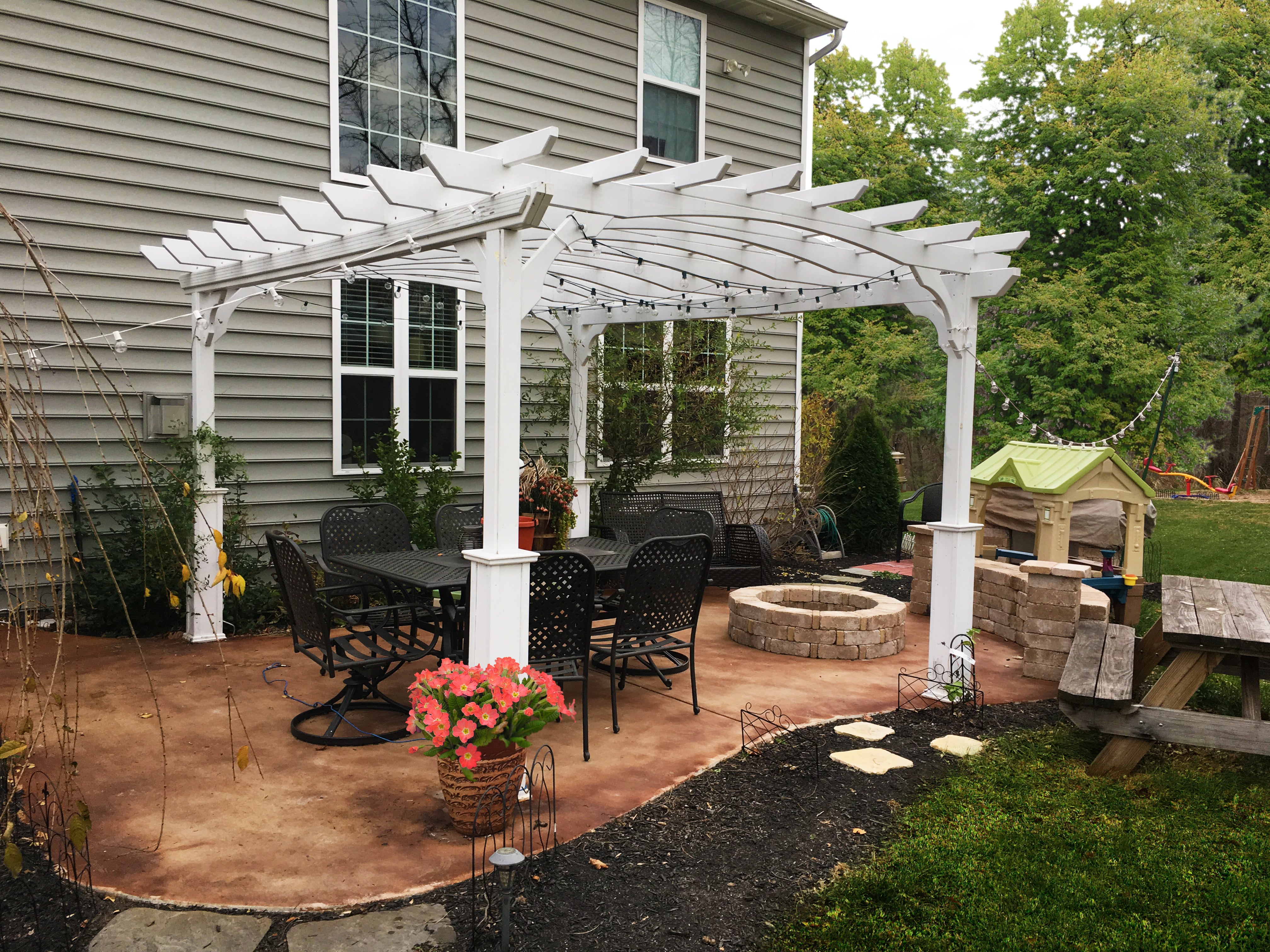 Amish Country Gazebos, Pergola-In-A-Box, Size 10' x 12'