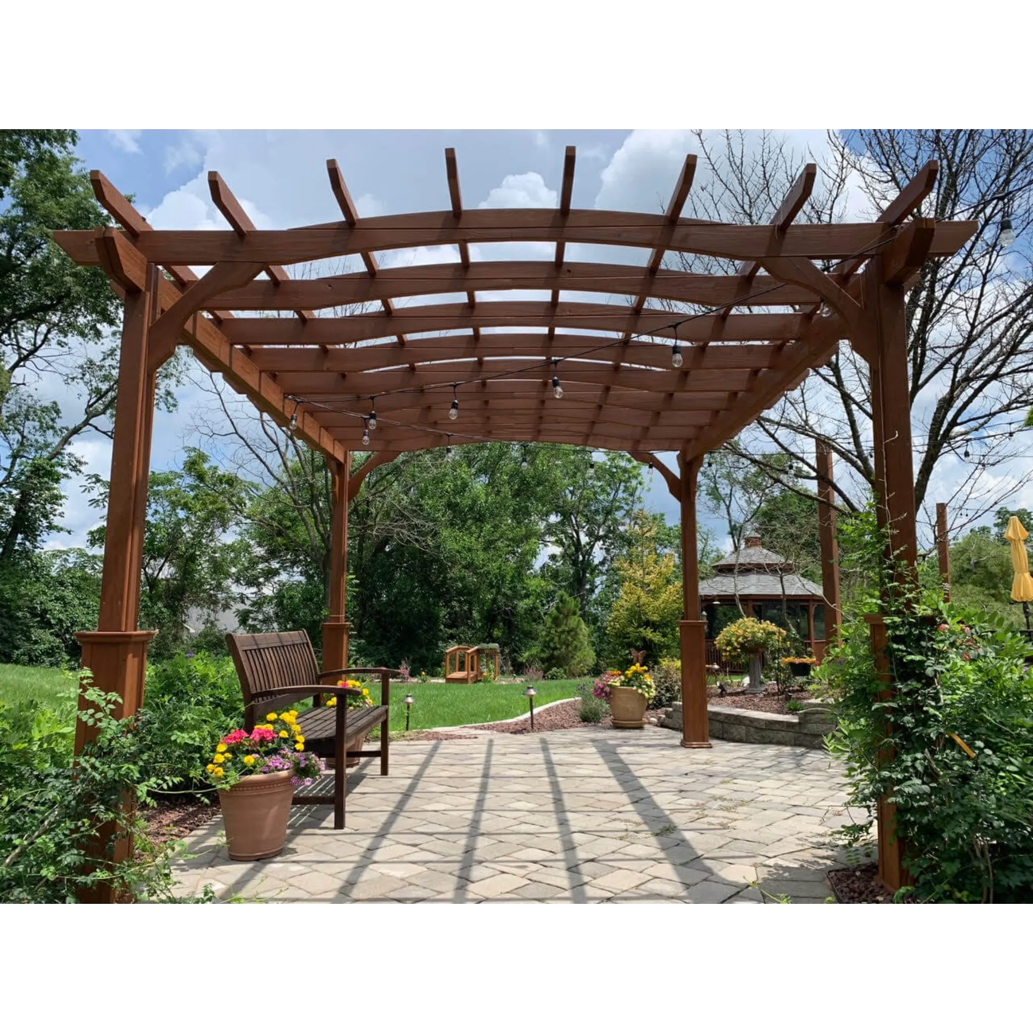 Amish Country Gazebos, Pergola-In-A-Box, Size 10' x 12'