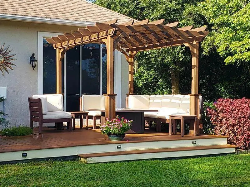 Amish Country Gazebos, Pergola-In-A-Box, Size 12' x 14'