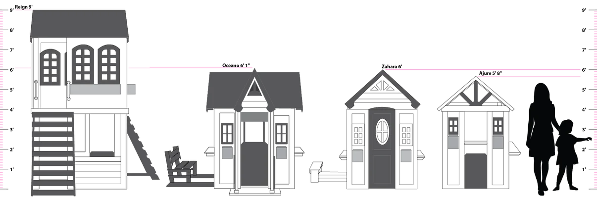 2MamaBees Reign Two Story Swing Set