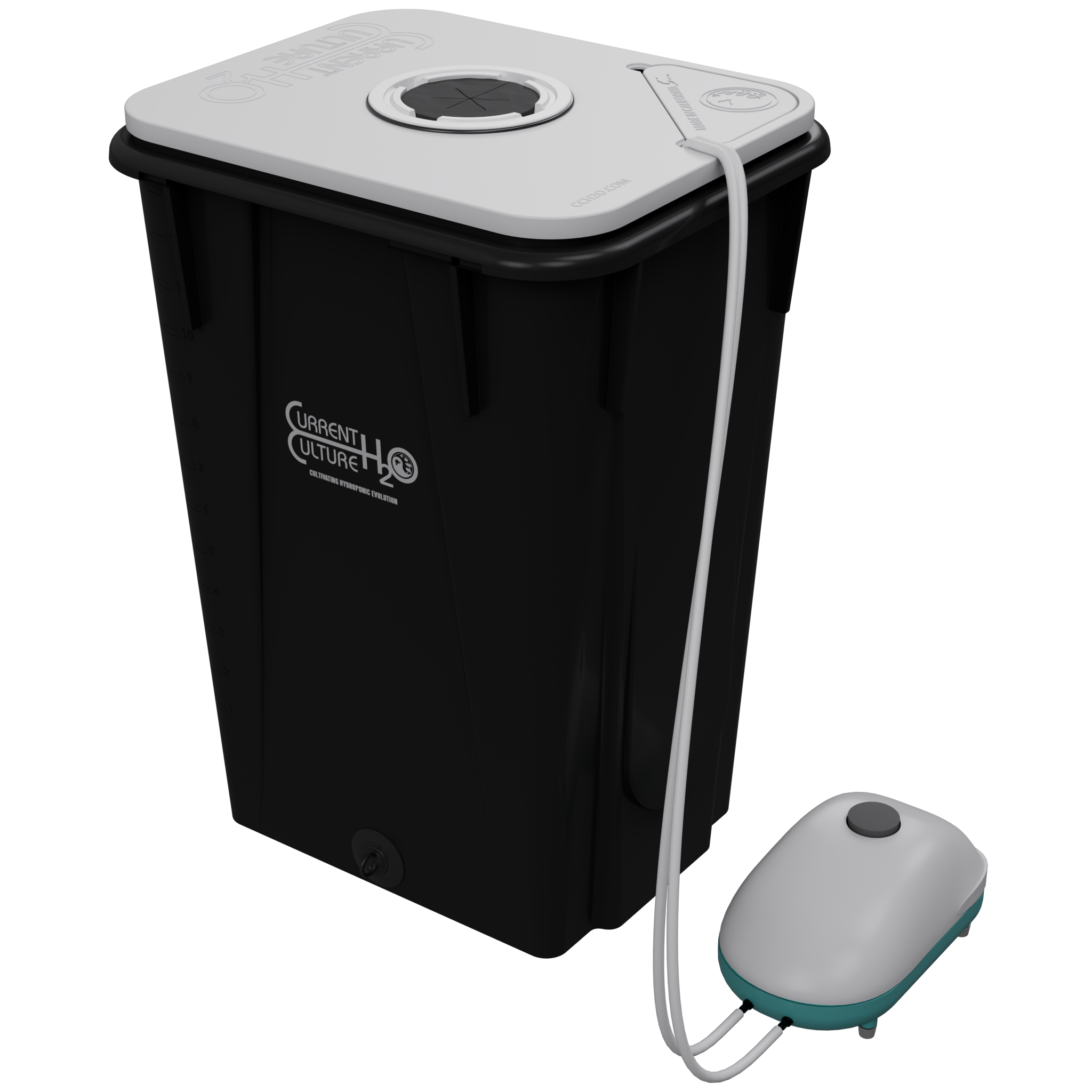 Recirculating Deep Water Culture (RDWC) 13-Gallon, 40″ Plant Spacing