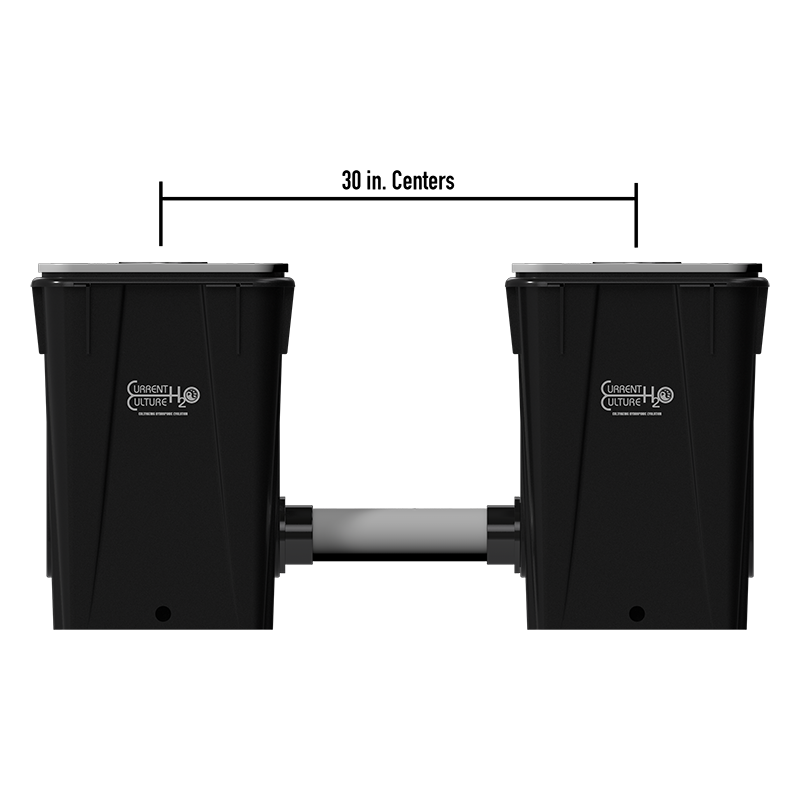 Recirculating Deep Water Culture (RDWC) 13-Gallon, 30″ Plant Spacing