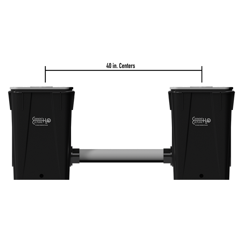 Recirculating Deep Water Culture (RDWC) 13-Gallon, 40″ Plant Spacing