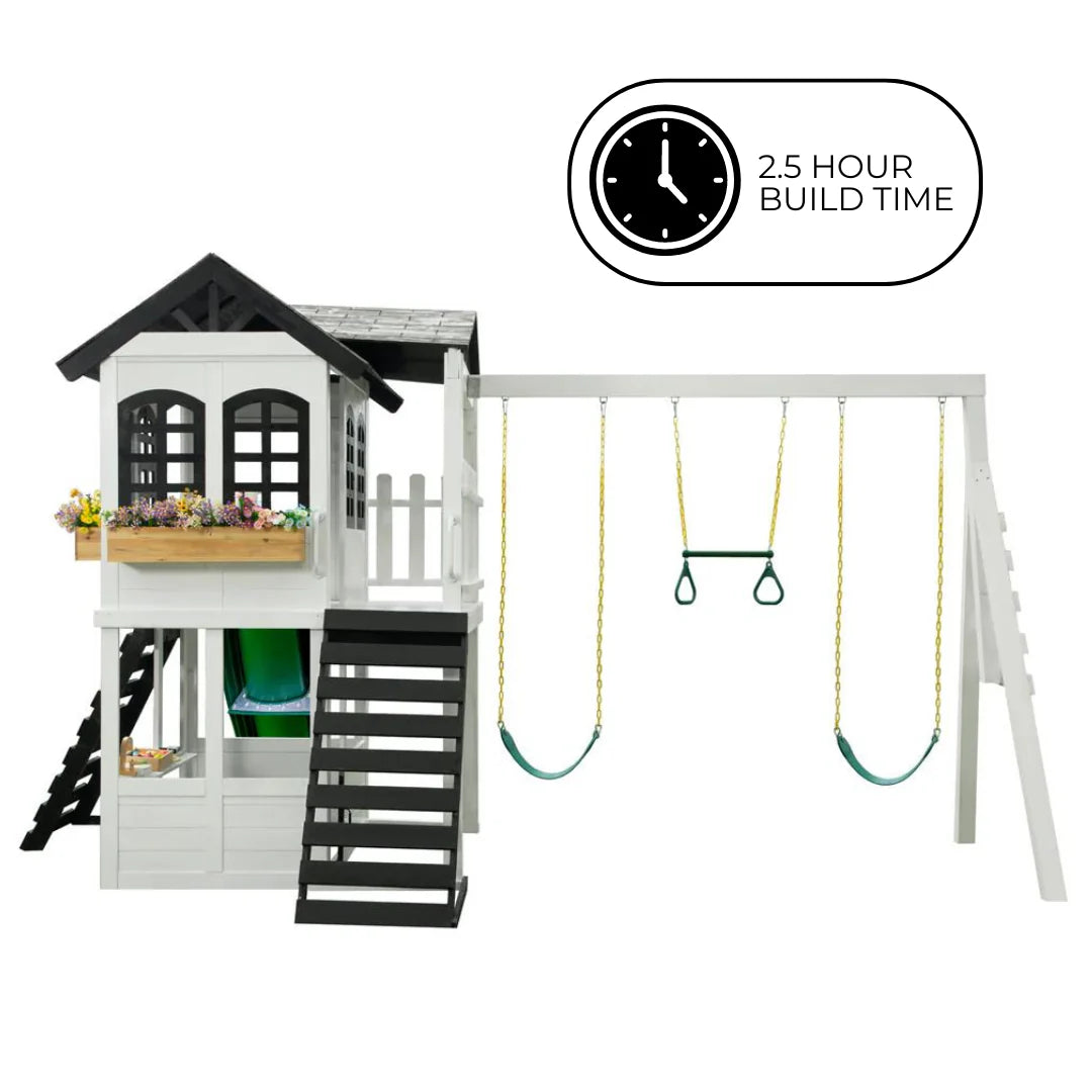 2MamaBees Reign Two Story Swing Set