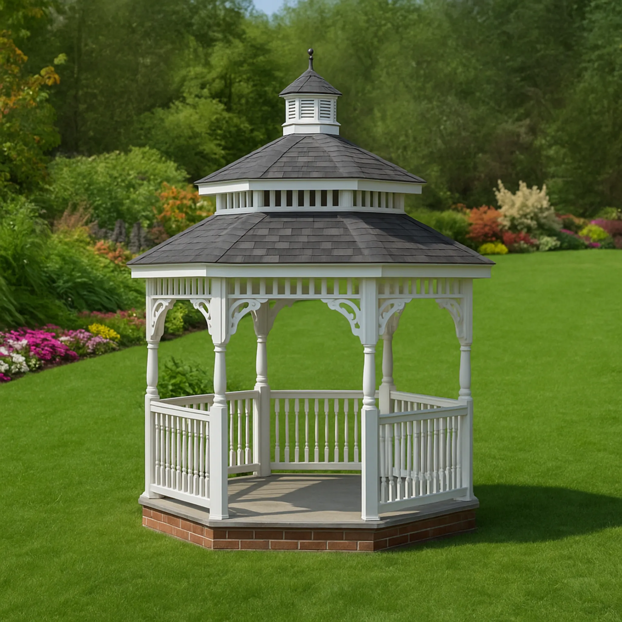 Amish Country Gazebos, Custom Vinyl, Size 10ft