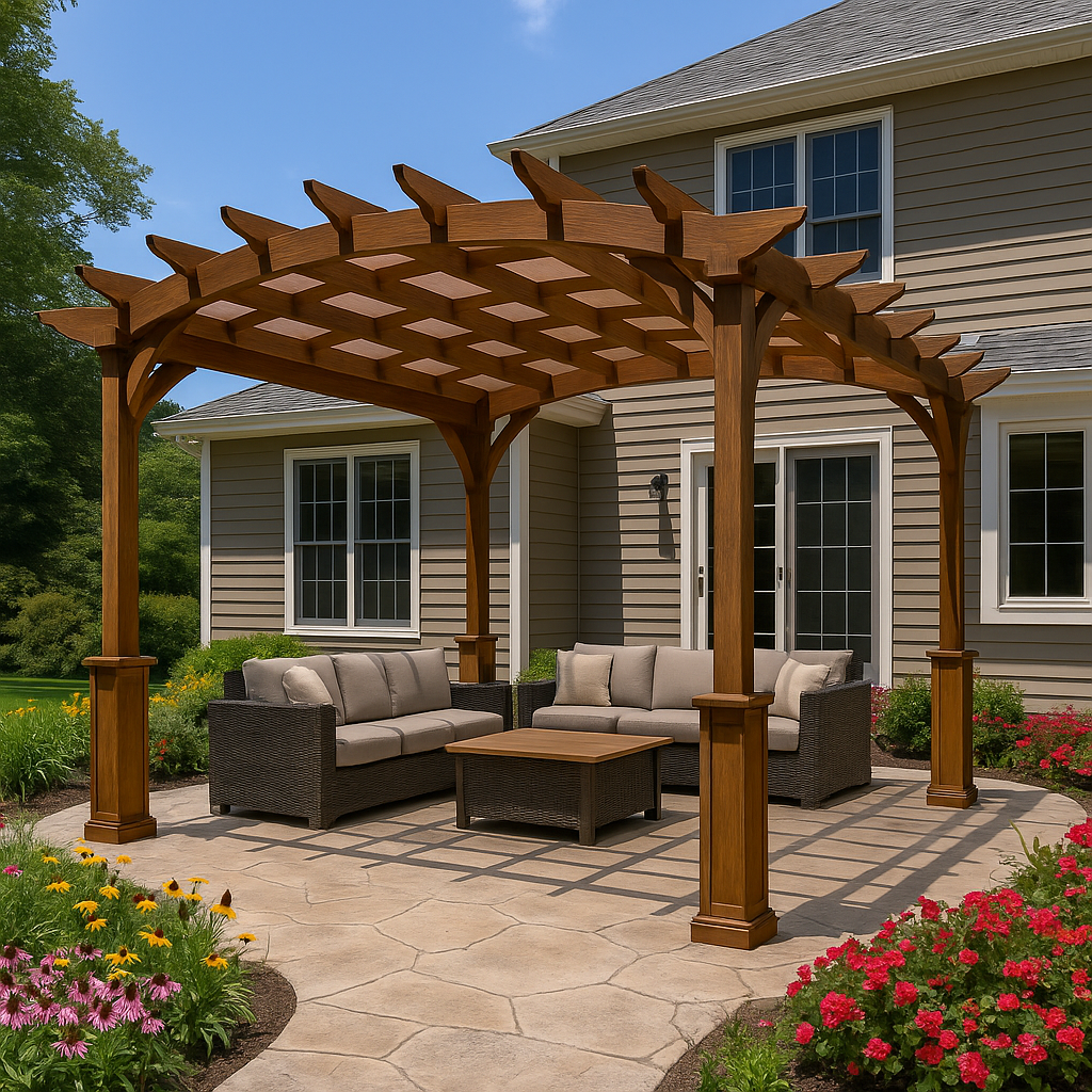 Amish Country Gazebos, Pergola-In-A-Box, Size 12ft x 14ft