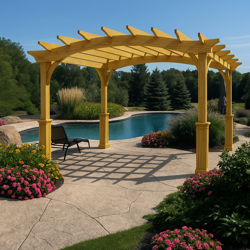 Amish Country Gazebos, Pergola-In-A-Box, Size 12ft x 14ft