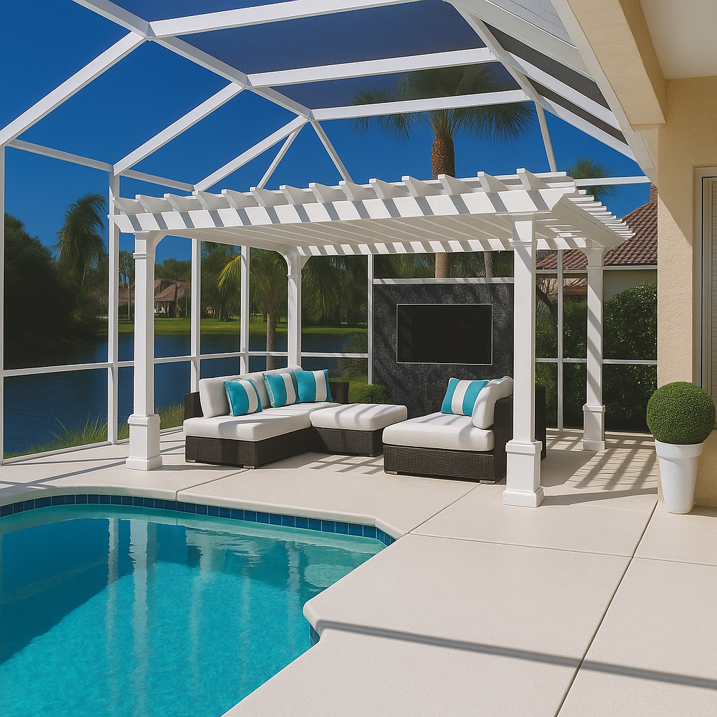 Amish Country Gazebos, Custom Pergola, Size 12ft x 20ft