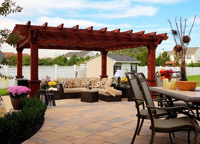 Amish Country Gazebos, Custom Pergola, Size 16ft x 20ft