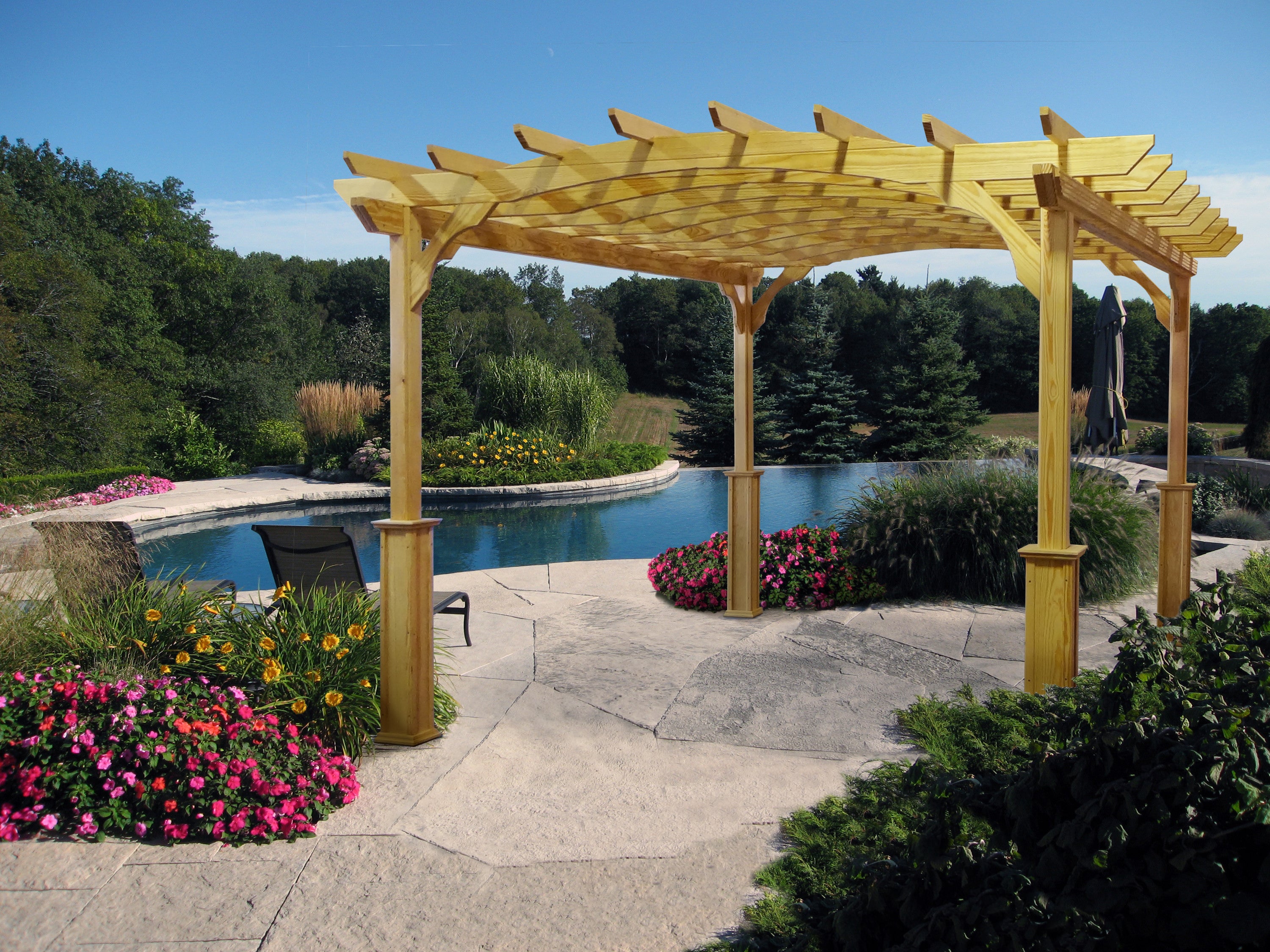 Amish Country Gazebos, Pergola-In-A-Box, Size 12ft x 14ft